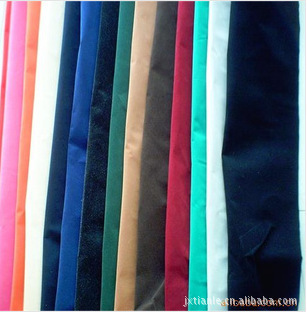 【專業供應禮品工藝盒植絨布 針織布底植絨布面料】價格,廠家,圖片,針織面料,嘉興市田樂紡織纖維工藝廠-