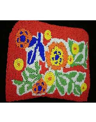 服裝繡珠領(lǐng)花加工廠/手鉤花邊繡珠領(lǐng)花來料加工